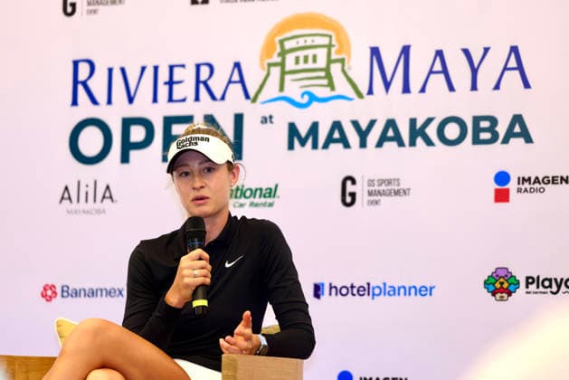 RIVIERA MAYA OPEN AT MAYAKOBA 2026 RIVIERA MAYA OPEN AT MAYAKOBA 2026 PROAM TOURNAMENT 29042026 PLAYA DEL CARMEN, QUINTANA ROO Photo of Nelly Korda of the USA, during her media day at the Riviera Maya Open at Mayakoba 2026 at El Camaleon Golf Club in Playa del Carmen, Mexico Photo of Nell Korda of the USA, during her media day at the Riviera Maya Open at Mayakoba 2026 tournament held at El Camaleon Golf Club in Playa del Carmen, Mexico Photo by IMAGENSHOP AGENCIA FOTOGRAFICA PLAYA DEL CARMEN QUINTANA ROO MEXICO Copyright: xIMAGENSHOPxAGENCIAxFOTOGRAFICAx