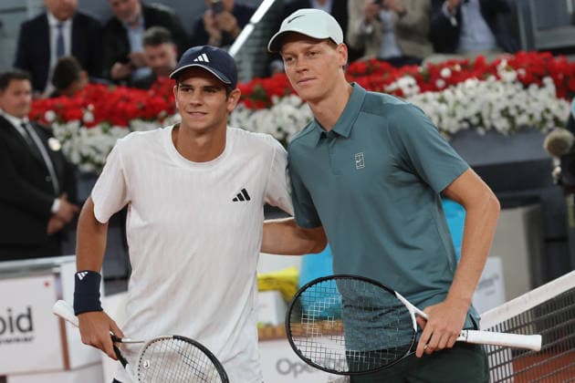 TENNIS : Mutua Madrid Open 2026 - 29 04 2026 Tennis - Madrid 2026 - ATP, Tennis Herren - WTA, Tennis Damen - 28 04 2026 - Jannik Sinner Madrid  Copyright: xccx