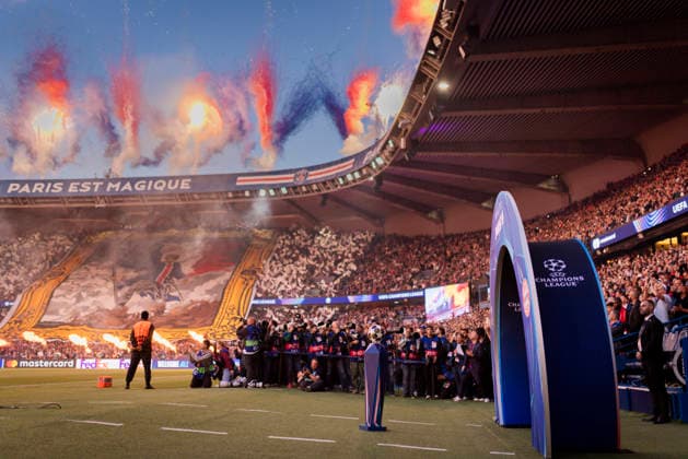 Paris, France. 28th Apr 2026. Champions League Ball von adidas liegt bereit Paris Saint-Germain - FC Bayern München 28.04.2026 *** Paris, France 28th Apr 2026 Champions League ball from adidas is ready Paris Saint Germain FC Bayern München 28 04 2026