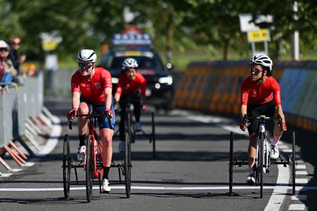 UCI Para Cycling Road World Cup: Round 2 Picture by Mathew Wells SWpix.com - 30 04 2026 - Cycling - UCI Para Cycling Road World Cup: Round 2 - Gistel, West Flanders, Belgium - Women T2 Road Race - Emma Lund (Denmark) wins Copyright: x xSWpix.comx(t axPhotographyxHubxLtd)xMathewxWells SWpix.comx SWP-3030-13587
