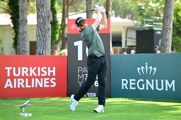 Turkish Airlines Open 2026 kicks off in Antalya ANTALYA, TURKIYE - APRIL 30: Sebastian Soderberg of Sweden competes in the Turkish Airlines Open 2026 Golf Tournament at the Regnum National Golf Club in Antalya, Turkiye on April 30, 2026. Orhan Cicek Anadolu Antalya Turkey. Editorial use only. Please get in touch for any other usage.  Copyright: x2026xAnadoluxOrhanxCicekx