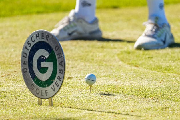 German Hole Playing Championship Men GC Urloffen 2026, 30 04 2026 Symbolic image German Golf Association Sign with golf ball in the background German Hole Playing Championship Men GC Urloffen 2026, 30 04 2026 Copyright: xBEAUTIFULxSPORTS Boscox