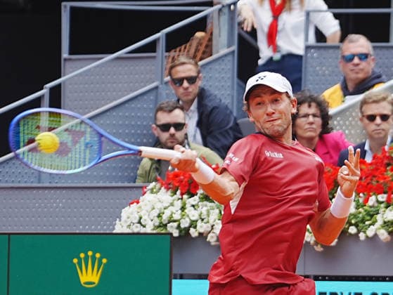 TENNIS - MUTUA MADRID OPEN 2026 - 30 04 2026 Casper Ruud of Norway during the Mutua Madrid Open 2026, ATP, Tennis Herren Masters 1000 and WTA, Tennis Damen 1000 on 30April 2026 at La Caja Magica in Madrid, Spain - Photo: Laurent Lairys MADRIDSpain  Copyright: xLaurentxLairysx