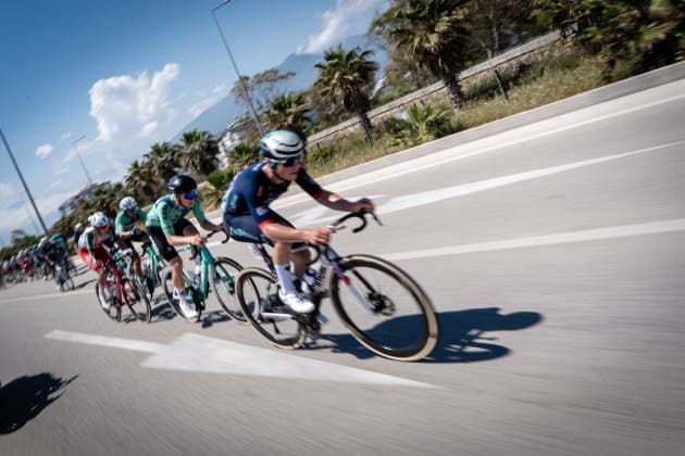 61st Presidential Cycling Tour of Turkiye ANTALYA, TURKIYE - APRIL 30: Cyclists compete in the Patara-Kemer stage of the 61st Presidential Cycling Tour of Turkiye (TUR 2026) on April 30, 2026, in Antalya, Turkiye. This 5th stage is part of the International Cycling Union (UCI) Europe Tour calendar and is the only race in Turkiye categorized as a ProSeries event. Numerous athletes participated in this 177.9-kilometer route, which highlights the natural beauty of the Mediterranean coast. Ahmet Serdar Eser Anadolu Antalya Turkey. Editorial use only. Please get in touch for any other usage.  Copyright: x2026xAnadoluxAhmetxSerdarxEserx
