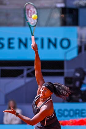 April 30, 2026, Madrid, Madrid, Spain: HALLEY BAPTISTE of united states during the Mutua Madrid Open 2026, ATP, Tennis Herren Masters 1000 and WTA, Tennis Damen 1000 tennis tournament, celebrated at Caja Magica on April 30, 2026 in Madrid, Spain. Mutua Madrid Open 2026 - Day 11 (04.30.26) - ZUMAc312 20260430_zsp_c312_224 Copyright: xOscarxManuelxSanchezx