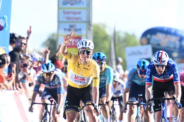 30-04-2026 Tour De Romandie; Tappa 02 Rue - Vucherens; 2026, Uae Emirates - Xrg; 2026, Ineos Grenadiers; Pogacar, Tadej; Godon, Dorian; Vucherens; 