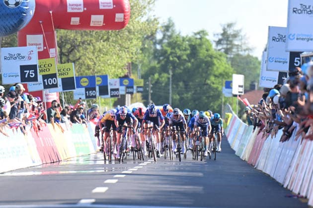 30-04-2026 Tour De Romandie; Tappa 02 Rue - Vucherens; 2026, Uae Emirates - Xrg; 2026, Ineos Grenadiers; Pogacar, Tadej; Godon, Dorian; Vucherens; 