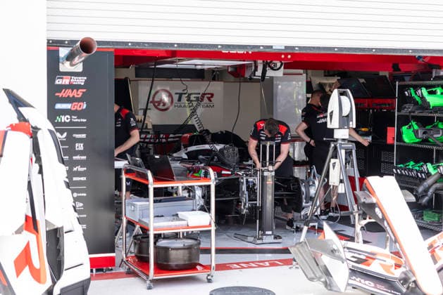 Formula 1 Crypto.com Miami Grand Prix 2026 Joseph Pinchin OVERTAKE MAXPPP - Miami 30 04 2026 TGR Haas F1 Team garage zoom at the Formula 1 Crypto.com Miami Grand Prix 2026, the 4th round of the 2026 FIA Formula 1 World Championship, WM, Weltmeisterschaft at the Miami International Autodrome in Miami Gardens, United States, from 30 April to 3 May 2026 Miami Miami International Autodrome in Miami Gardens United States  Copyright: xOVERTAKE MAXPPPxJosephxPinchinx OVT202604304838 OVT202604304838