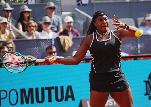 TENNIS - MUTUA MADRID OPEN 2026 - 30 04 2026 Halley Baptiste of USA during the Mutua Madrid Open 2026, ATP, Tennis Herren Masters 1000 and WTA, Tennis Damen 1000 on 30April 2026 at La Caja Magica in Madrid, Spain - Photo: Laurent Lairys MADRIDSpain  Copyright: xLaurentxLairysx