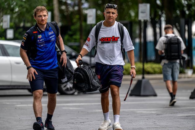 MIAMI, FLORIDA, UNITED STATES: Isack Hadjar, racing for the Red Bull Racing team during the 2026 Formula 1 Miami Grand Prix at the Miami International Autodrome in Miami, Florida, United States