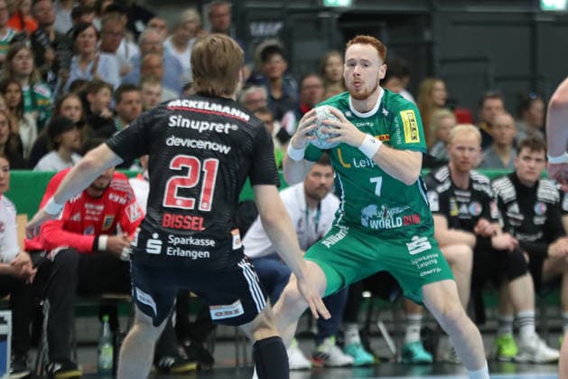 Handball DAIKIN HBL, SC DHfK Leipzig HC Erlangen 30 04 2026 Tomas Piroch 7, SC DHfK Leipzig Handball, DAIKIN HBL, 1 Bundesliga, Season 2025 2026, Matchday 30 SC DHfK Leipzig vs HC Erlangen on 30 04 2026 at the Quarterback Immobilien Arena Leipzig Copyright: xBEAUTIFULxSPORTS JanxKaeferx