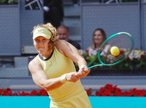 April 30, 2026, Madrid, Bretagne, SPAIN: Mirra Andreeva during the Mutua Madrid Open 2026, ATP, Tennis Herren Masters 1000 and WTA, Tennis Damen 1000 on 30April 2026 at La Caja Magica in Madrid, Spain - Photo: TENNIS - MUTUA MADRID OPEN 2026 - 30 04 2026  - ZUMAl193 20260430_zsp_l193_080 Copyright: xLaurentxLairysx