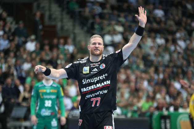 Handball DAIKIN HBL, SC DHfK Leipzig HC Erlangen 30 04 2026 Maciej Gebala 77, HC Erlangen Handball, DAIKIN HBL, 1 Bundesliga, Season 2025 2026, Matchday 30 SC DHfK Leipzig vs HC Erlangen on 30 04 2026 at the Quarterback Immobilien Arena Leipzig Copyright: xBEAUTIFULxSPORTS JanxKaeferx