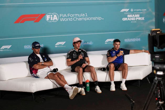 F1 - MIAMI GRAND PRIX 2026 press conference, PK, Pressekonferenz during the Formula 1 Miami Grand Prix 2026, 4th round of the 2026 Formula One World Championship, WM, Weltmeisterschaft from May 1 to 3, 2026 on the Miami International Autodrome, in Miami Gardens, USA - Miami GardensUnited States  Copyright: xXavixBonillax