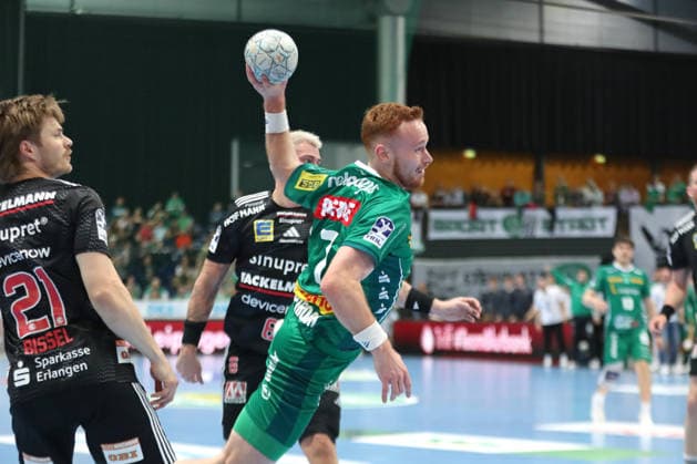 Handball DAIKIN HBL, SC DHfK Leipzig HC Erlangen 30 04 2026 Tomas Piroch 7, SC DHfK Leipzig throwing Handball, DAIKIN HBL, 1 Bundesliga, Season 2025 2026, Matchday 30 SC DHfK Leipzig vs HC Erlangen on 30 04 2026 at Quarterback Immobilien Arena Leipzig Copyright: xBEAUTIFULxSPORTS JanxKaeferx