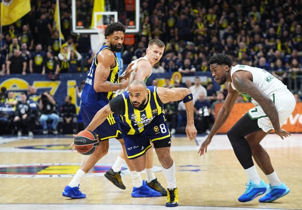 Fenerbahce Beko v Zalgiris - EuroLeague ISTANBUL, TURKIYE - APRIL 30: Talen Jalee Tucker (8) of Fenerbahce Beko in action during the EuroLeague play-off second match between Fenerbahce Beko and Zalgiris at Ulker Sports and Event Hall in Istanbul, Turkiye on April 30, 2026. Esra Bilgin Anadolu Istanbul Turkey. Editorial use only. Please get in touch for any other usage.  Copyright: x2026xAnadoluxEsraxBilginx