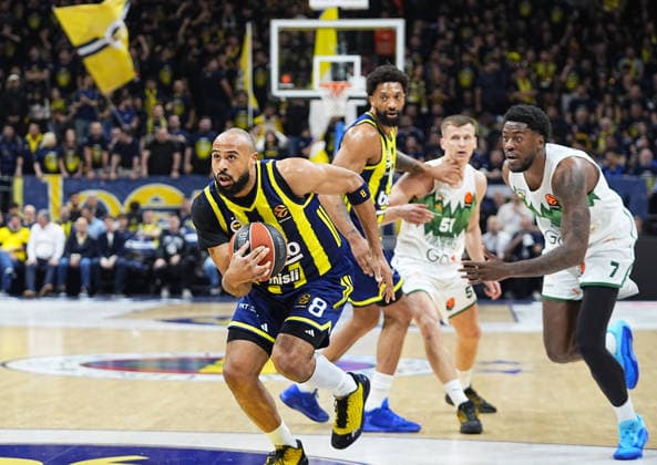 Fenerbahce Beko v Zalgiris - EuroLeague ISTANBUL, TURKIYE - APRIL 30: Talen Jalee Tucker (8) of Fenerbahce Beko in action during the EuroLeague play-off second match between Fenerbahce Beko and Zalgiris at Ulker Sports and Event Hall in Istanbul, Turkiye on April 30, 2026. Esra Bilgin Anadolu Istanbul Turkey. Editorial use only. Please get in touch for any other usage.  Copyright: x2026xAnadoluxEsraxBilginx