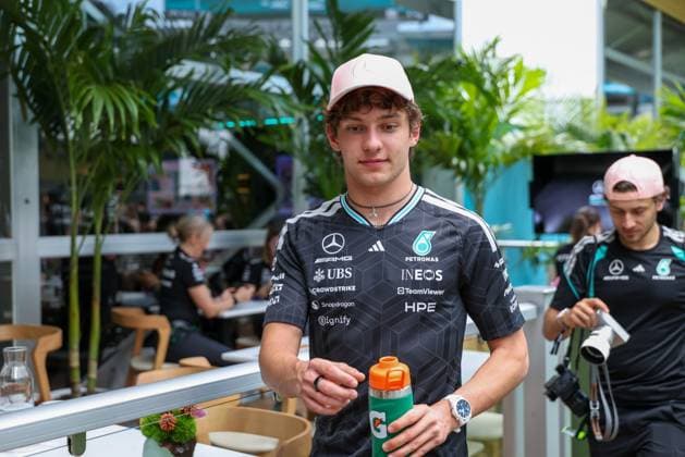 Kimi Antonelli Mercedes AMG Petronas 12 , Grand Prix of Miami, Motorsport, Men, Formula 1, Media Day, 30 04 2026 Miami Florida USA Copyright: xkolbert-press ChristianxKolbertx