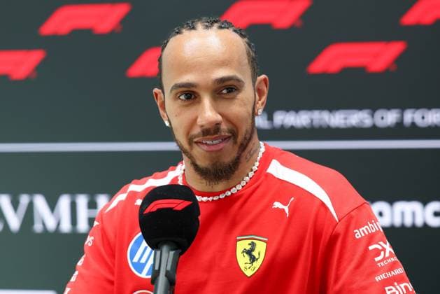 Lewis Hamilton Scuderia Ferrari HP 44 interview, Grand Prix of Miami, Motorsport, Men, Formula 1, Media Day, 30 04 2026 Miami Florida USA Copyright: xkolbert-press ChristianxKolbertx