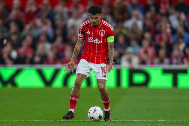 Nottingham Forest v Aston Villa, UEFA Europa League Morgan Gibbs-White Of Nottingham Forest reacts during the Nottingham Forest v Aston Villa UEFA Europa League Semi-Final 1st leg match at the City Ground, West Bridgford, England on 30 April 2026 Credit: Lee Keuneke Every Second Media Editorial use only. All images are copyright Every Second Media Limited. No images may be reproduced without prior permission. Copyright: xIMAGO EveryxSecondxMediax ESM-1958-0058 LeexKeunekex xEveryxSecondxMediax