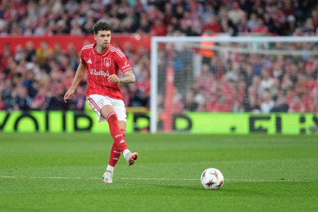 NOTTINGHAM, ENGLAND - APRIL 30 : Neco Williams of Nottingham Forest seen in action during the UEFA Europa League Semi Final first leg football match between Nottingham Forest and Aston Villa at the City Ground on April 30, 2026 in Nottingham, England. Copyright: xPaulxBonserx xSportsxPressxPhotox Sportspressphoto_SPR138582