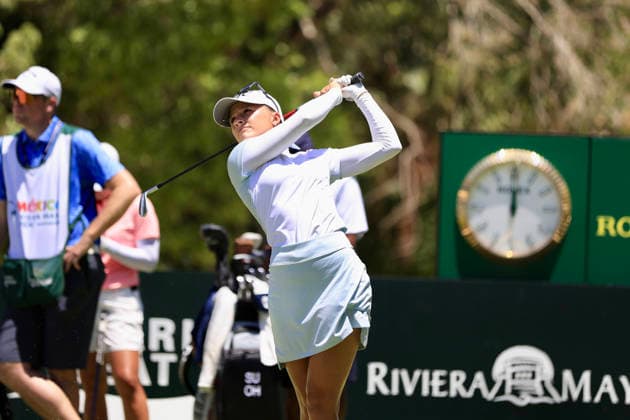 RIVIERA MAYA OPEN AT MAYAKOBA 2026 RIVIERA MAYA OPEN AT MAYAKOBA 2026 DAY 1 30042026 PLAYA DEL CARMEN, QUINTANA ROO Action photo of Aline Krauter of Germany, during day 1 of the Riviera Maya Open at Mayakoba 2026 at El Camaleon Golf Club in Playa del Carmen, Mexico Action photo of Aline Krauter of Germany, during day 1 of the Riviera Maya Open at Mayakoba 2026 held at El Camaleon Golf Club in Playa del Carmen, Mexico Photo by IMAGENSHOP AGENCIA FOTOGRAFICA PLAYA DEL CARMEN QUINTANA ROO MEXICO Copyright: xISABELAxQUIROZx