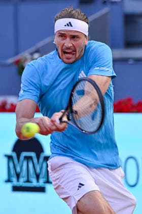 April 30, 2026, Madrid, Madrid, Spain: ALEXANDER ZVEREV of germany - ADIDAS during the Mutua Madrid Open 2026, ATP, Tennis Herren Masters 1000 and WTA, Tennis Damen 1000 tennis tournament, celebrated at Caja Magica on April 30, 2026 in Madrid, Spain. Mutua Madrid Open 2026 - Day 11 (04.30.26) - ZUMAc312 20260430_zsp_c312_261 Copyright: xOscarxManuelxSanchezx