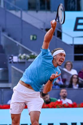 April 30, 2026, Madrid, Madrid, Spain: ALEXANDER ZVEREV of germany - ADIDAS during the Mutua Madrid Open 2026, ATP, Tennis Herren Masters 1000 and WTA, Tennis Damen 1000 tennis tournament, celebrated at Caja Magica on April 30, 2026 in Madrid, Spain. Mutua Madrid Open 2026 - Day 11 (04.30.26) - ZUMAc312 20260430_zsp_c312_262 Copyright: xOscarxManuelxSanchezx