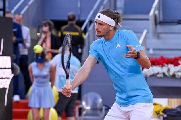 April 30, 2026, Madrid, Madrid, Spain: ALEXANDER ZVEREV of germany - ADIDAS during the Mutua Madrid Open 2026, ATP, Tennis Herren Masters 1000 and WTA, Tennis Damen 1000 tennis tournament, celebrated at Caja Magica on April 30, 2026 in Madrid, Spain. Mutua Madrid Open 2026 - Day 11 (04.30.26) - ZUMAc312 20260430_zsp_c312_265 Copyright: xOscarxManuelxSanchezx