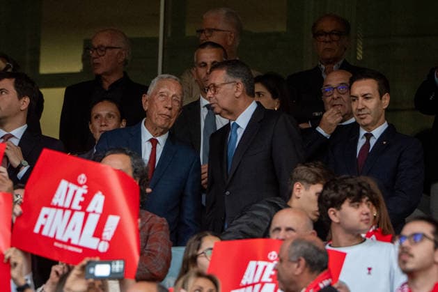 April 30, 2026, Braga, Braga, Portugal: BRAGA, PORTUGAL - APRIL 30: Former President of Portugal Marcelo Rebelo de Sousa(L) and President of Portugal Antonio Seguro(R) seen during the UEFA Europa League semi final first leg match between SC Braga and SC Freiburg at Estadio Municipal de Braga on April 30, 2026 in Braga, Portugal SC Braga X SC Freiburg - UEFA Europa League 2025 26  - ZUMAl192 20260430_zsp_l192_021 Copyright: xMiguelxLemosx