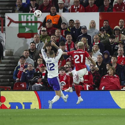 Nottingham Forest v Aston Villa, UEFA Europa League, Semi Final 1st leg 30.04.26 Nottingham Forest v Aston Villa, UEFA Europa League, Semi Final 1st leg Bradley Ormesher The Times Lucas Digne handball for penalty  Copyright: xBradleyxOrmesherx NINTCHDBPICT001077352231