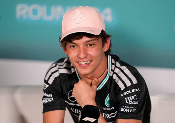 Andrea Kimi Antonelli Mercedes AMG Petronas F1 Team, Italy, 12 USA, Formula 1 World Championship, Miami Grand Prix, Miami International Autodrome, Miami Gardens, Media Day, 2026 season, 30 04 2026 USA, Formula 1 World Championship, Miami Grand Prix, Miami International Autodrome, Miami Gardens, Media Day, 2026 season, 30 04 2026 Miami Gardens Copyright: xEibner-Pressefoto ScottxColemanx EP_SCN