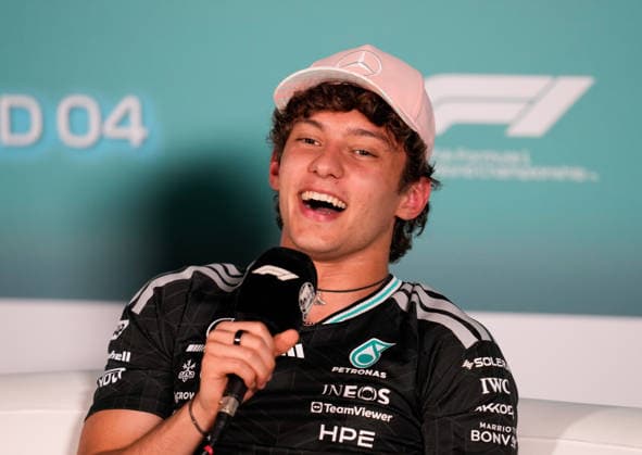 Andrea Kimi Antonelli Mercedes AMG Petronas F1 Team, Italy, 12 USA, Formula 1 World Championship, Miami Grand Prix, Miami International Autodrome, Miami Gardens, Media Day, 2026 season, 30 04 2026 USA, Formula 1 World Championship, Miami Grand Prix, Miami International Autodrome, Miami Gardens, Media Day, 2026 season, 30 04 2026 Miami Gardens Copyright: xEibner-Pressefoto ScottxColemanx EP_SCN