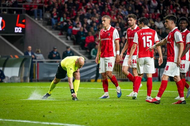 Portugal Football Europa League 2025 2026, semi-final Sporting Braga vs SC Freiburg Estadio Municipal de Braga POR Referee Antony Taylor England Copyright: xJOERANxSTEINSIEKx