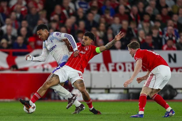 Nottingham Forest v Aston Villa, UEFA Europa League Ollie Watkins of Aston Villa shoots at goal during the Nottingham Forest v Aston Villa UEFA Europa League Semi-Final 1st leg match at the City Ground, West Bridgford, England on 30 April 2026 Credit: Lee Keuneke Every Second Media Editorial use only. All images are copyright Every Second Media Limited. No images may be reproduced without prior permission. Copyright: xIMAGO EveryxSecondxMediax ESM-1958-0133 LeexKeunekex xEveryxSecondxMediax