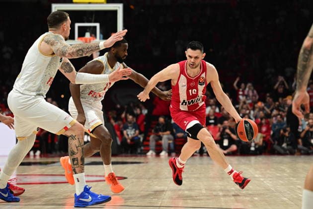 Basketball, EuroLeague, Playoffs, Olympiacos Piraeus - AS Monaco