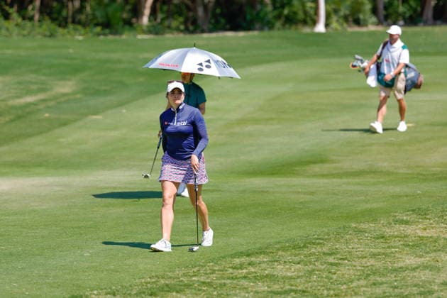 RIVIERA MAYA OPEN AT MAYAKOBA 2026 RIVIERA MAYA OPEN AT MAYAKOBA 2026 DAY 1 30042026 PLAYA DEL CARMEN, QUINTANA ROO Action photo of Gaby Lopez of Mexico, during day 1 of the Riviera Maya Open at Mayakoba 2026 at El Camaleon Golf Club in Playa del Carmen, Mexico Action photo of Gaby Lopez of Mexico, during day 1 of the Riviera Maya Open at Mayakoba 2026 held at El Camaleon Golf Club in Playa del Carmen, Mexico Photo by IMAGENSHOP AGENCIA FOTOGRAFICA PLAYA DEL CARMEN QUINTANA ROO MEXICO Copyright: xYOALIxMARTINEZx