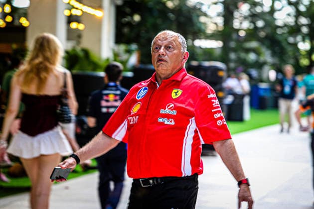 Frederic Vasseur (FRA) - Scuderia Ferrari HP Team Principal during the Formula 1 Crypto.com Miami Grand Prix 2026 at Miami International Autodrome in Miami Gardens, United States. Round 6 of the 2026 FIA Formula One World Championship, WM, Weltmeisterschaft held May 1-3, 2026. The Miami International Autodrome, located in the grounds of the Hard Rock Stadium, hosts the sixth round featuring the Sprint format. This event weekend features the F1 Sprint format, with a Sprint Shootout and Sprint Race in addition to the standard qualifying session and Grand Prix. Formula 1 Crypto.com Miami Grand Prix 2026 - Round 6 - Miami International Autodrome F1-2026-R06-MIA
