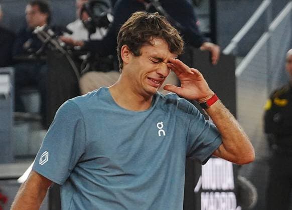 TENNIS - MUTUA MADRID OPEN 2026 - 30 04 2026 Laurent Lairys MAXPPP - Flavio Cobolli of Italia during the Mutua Madrid Open 2026, ATP, Tennis Herren Masters 1000 and WTA, Tennis Damen 1000 on 30April 2026 at La Caja Magica in Madrid, Spain - Photo: Laurent Lairys MADRID SPAIN  Copyright: xMAXPPPxLaurentxLairysx LLR202605015537 LLR202605015537