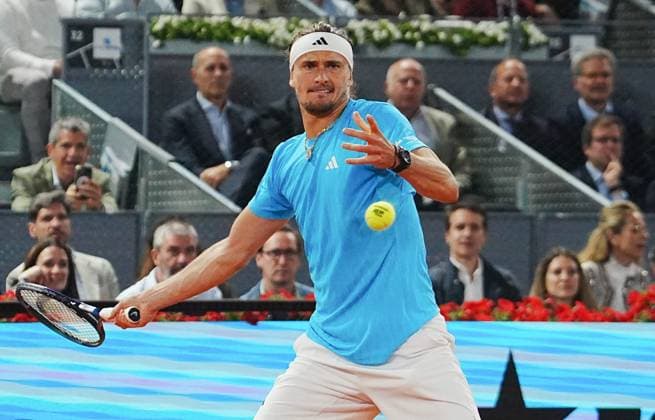TENNIS - MUTUA MADRID OPEN 2026 - 30 04 2026 Laurent Lairys MAXPPP - Alexander Zverev of Germany during the Mutua Madrid Open 2026, ATP, Tennis Herren Masters 1000 and WTA, Tennis Damen 1000 on 30April 2026 at La Caja Magica in Madrid, Spain - Photo: Laurent Lairys MADRID SPAIN  Copyright: xMAXPPPxLaurentxLairysx LLR202605015555 LLR202605015555