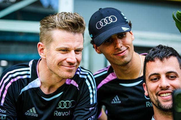 (27) Nico Hulkenberg (GER) - Audi Revolut F1 Team - Audi AR01 - Audi during the Formula 1 Crypto.com Miami Grand Prix 2026 at Miami International Autodrome in Miami Gardens, United States. Round 6 of the 2026 FIA Formula One World Championship, WM, Weltmeisterschaft held May 1-3, 2026. The Miami International Autodrome, located in the grounds of the Hard Rock Stadium, hosts the sixth round featuring the Sprint format. This event weekend features the F1 Sprint format, with a Sprint Shootout and Sprint Race in addition to the standard qualifying session and Grand Prix.  Copyright: xAlessioxDexMarcox xAvens-images.com AvensImages IPAxSportx xipa-agency.netx xx IPA_74346000 IPA_Agency_IPA74346000