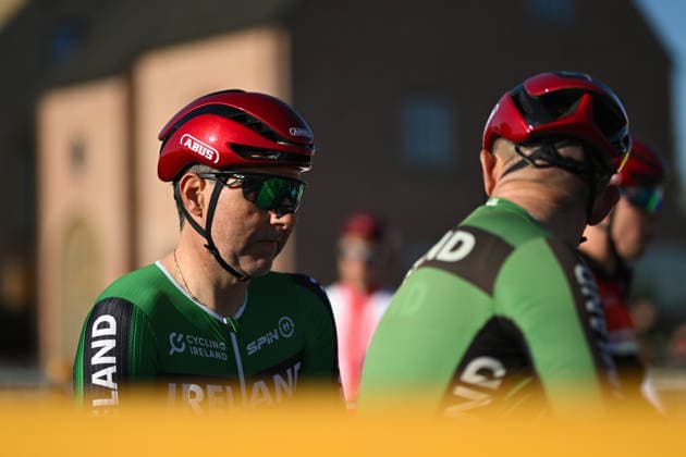 UCI Para Cycling Road World Cup: Round 2 Picture by Mathew Wells SWpix.com - 01 05 2026 - Cycling - UCI Para Cycling Road World Cup: Round 2 - Gistel, West Flanders, Belgium - MB Road Race - Damien Vereker (Ireland) piloted by Mitchell McLaughlin Copyright: x xSWpix.comx(t axPhotographyxHubxLtd)xMathewxWells SWpix.comx SWP-3030-13617