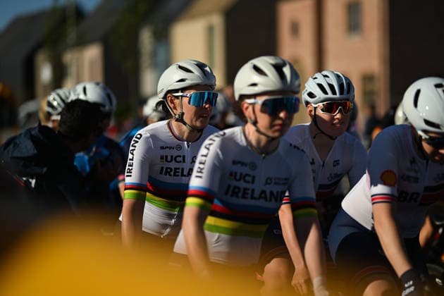 UCI Para Cycling Road World Cup: Round 2 Picture by Mathew Wells SWpix.com - 01 05 2026 - Cycling - UCI Para Cycling Road World Cup: Round 2 - Gistel, West Flanders, Belgium - WB Road Race - Katie-George Dunlevy (Ireland) piloted by Linda Kelly Copyright: x xSWpix.comx(t axPhotographyxHubxLtd)xMathewxWells SWpix.comx SWP-3030-13619