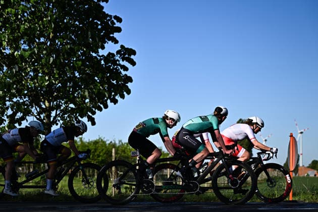UCI Para Cycling Road World Cup: Round 2 Picture by Mathew Wells SWpix.com - 01 05 2026 - Cycling - UCI Para Cycling Road World Cup: Round 2 - Gistel, West Flanders, Belgium - WB Road Race - Sinead Greenan (Ireland) piloted by Alice Sharpe Copyright: x xSWpix.comx(t axPhotographyxHubxLtd)xMathewxWells SWpix.comx SWP-3030-13624