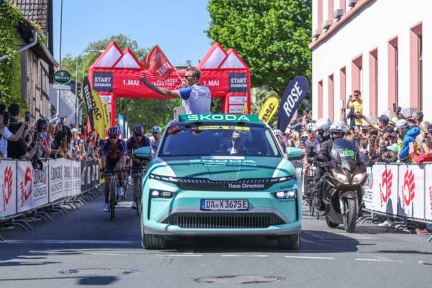 Cycling UCI WorldTour Men Elite 63 Eschborn Frankfurt on 01 05 2026 Start of the race in Eschborn xJRx