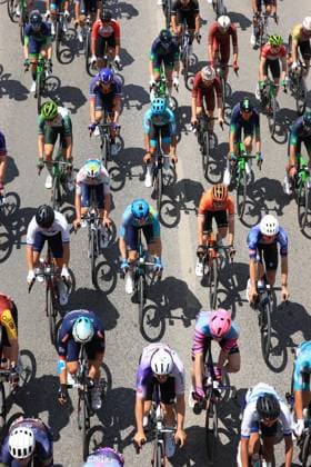 Antalya-Feslikan stage kicks off in 61st Presidential Cycling Tour of Turkiye ANTALYA, TURKIYE - MAY 01: An aerial view as the 6th stage (Antalya-Feslikan) of the 61st Presidential Cycling Tour of Turkiye kicks off in Antalya, Turkiye on May 01, 2026. Included in the International Cycling Union (UCI) European Tours calendar, the event stands as Turkiye s only cycling race in the ProSeries category. Suleyman Elcin Anadolu Antalya Turkey. Editorial use only. Please get in touch for any other usage.  Copyright: x2026xAnadoluxSuleymanxElcinx