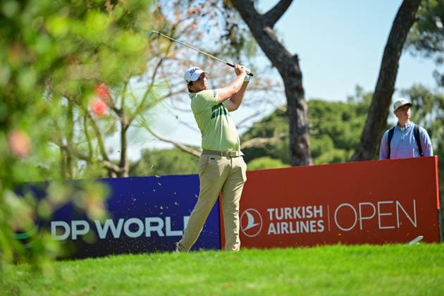 Turkish Airlines Open 2026 in Antalya ANTALYA, TURKIYE - MAY 1: Manuel Elvira from Spain competes in the Turkish Airlines Open 2026 Golf Tournament at the Regnum National Golf Club in Antalya, Turkiye on May 1, 2026. Orhan Cicek Anadolu Antalya Turkey. Editorial use only. Please get in touch for any other usage.  Copyright: x2026xAnadoluxOrhanxCicekx