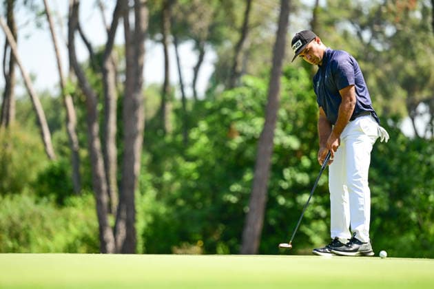 Turkish Airlines Open 2026 in Antalya ANTALYA, TURKIYE - MAY 1: Ibrahim Tarik Aslan from Turkiye competes in the Turkish Airlines Open 2026 Golf Tournament at the Regnum National Golf Club in Antalya, Turkiye on May 1, 2026. Orhan Cicek Anadolu Antalya Turkey. Editorial use only. Please get in touch for any other usage.  Copyright: x2026xAnadoluxOrhanxCicekx