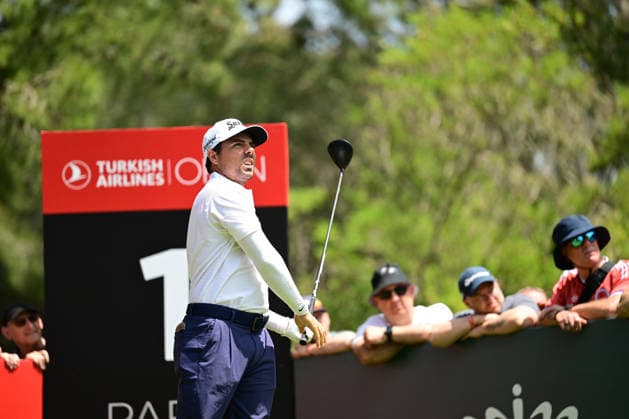 Turkish Airlines Open 2026 in Antalya ANTALYA, TURKIYE - MAY 1: Alejandro Del Rey from Spain competes in the Turkish Airlines Open 2026 Golf Tournament at the Regnum National Golf Club in Antalya, Turkiye on May 1, 2026. Orhan Cicek Anadolu Antalya Turkey. Editorial use only. Please get in touch for any other usage.  Copyright: x2026xAnadoluxOrhanxCicekx