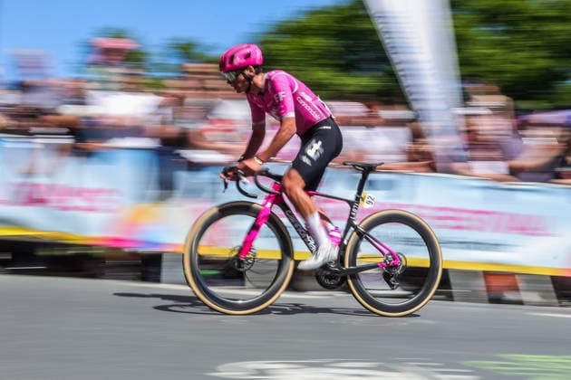 Cycling UCI WorldTour Men Elite 63 Eschborn Frankfurt am 01 05 2026 Mattia Agostinacchio EF Education EasyPost xJRx
